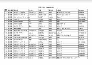 計測器 リスト