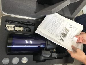 天体望遠鏡 検品中