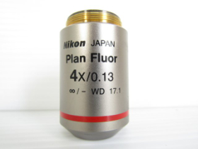 Nikon plan fluor 4x/0.13 ∞/- WD 17.1 対物レンズ 中古