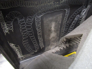 アスファルトフィニッシャー用 グレードセンサー  舗装厚自動制御装置 グレードコントローラ 専用ケース 破損 ケース内のスポンジ 剥がれ