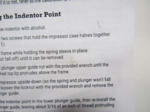 硬度計 取扱説明書 圧痕 シワ シミ 汚れ