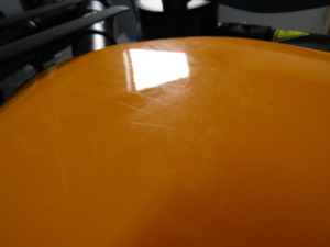 農薬散布ドローン 外装パネル 擦り傷