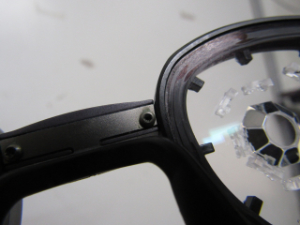 Kubota Glass クボタメガネ 智の部分 傷