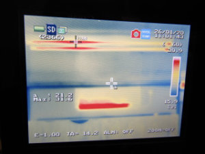 赤外線カメラ 動作チェック