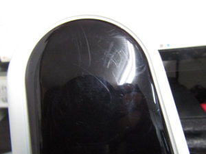 スマート望遠鏡 電源表示部 光沢パネル面 傷