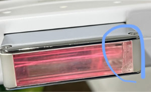 業務用脱毛機 照射面 破損