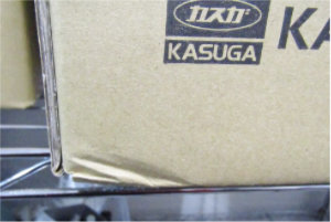 静電気除去装置 元箱 角の潰れ