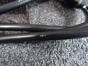 3Dプリンター ケーブル 緑色 塗料の付着